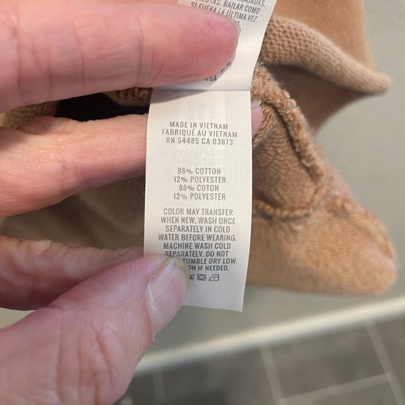 Aerie Brown Oversized Distressed Pullover Sweatshirt XL - Picture 4 of 5